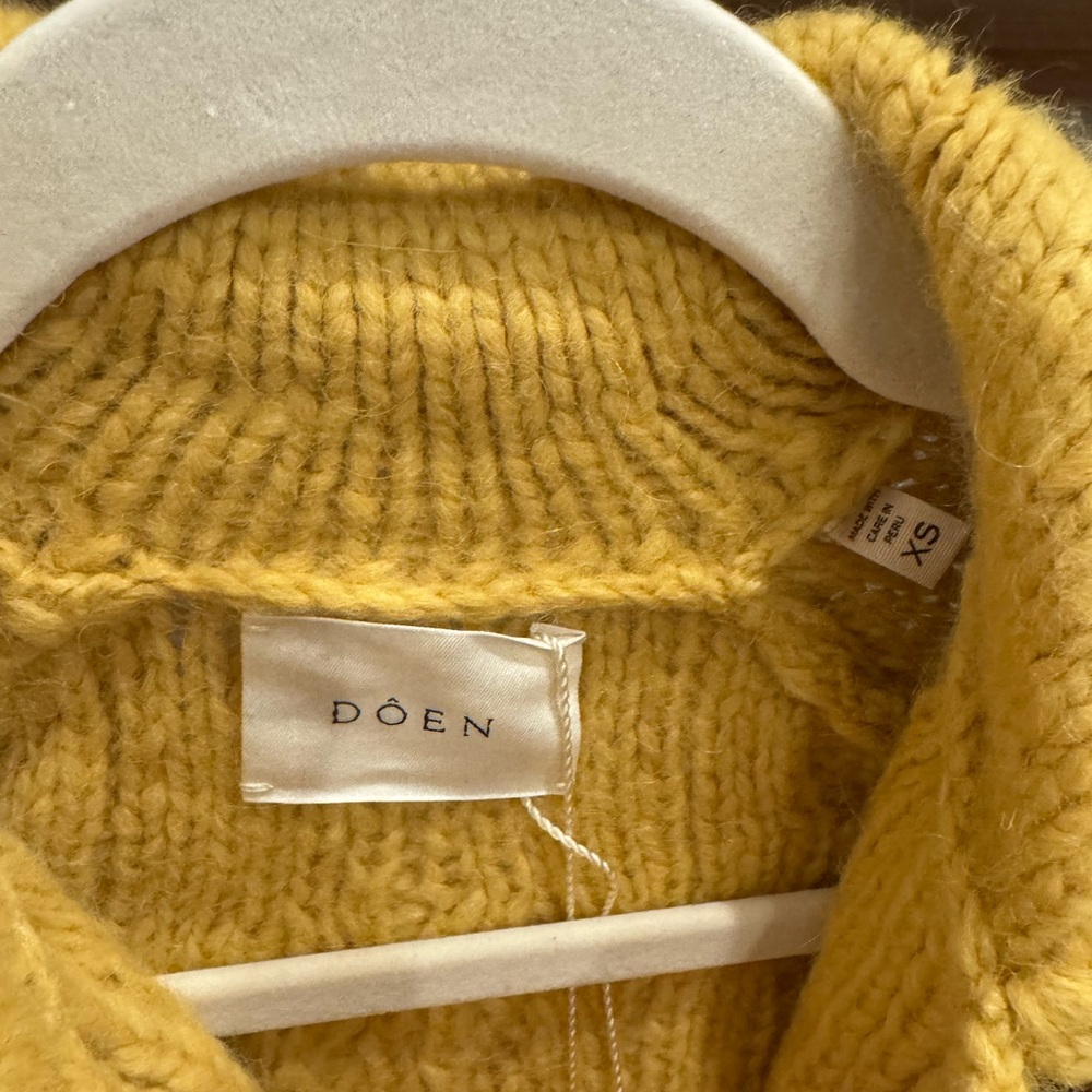 NWT Doen Rive Cardigan in Chamomile, size XS - Picture 4 of 6